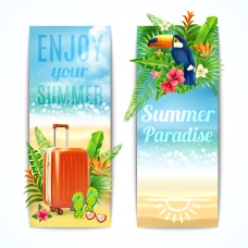 热带旅游海报展板设计图片