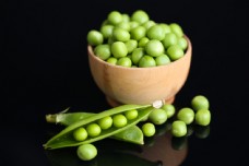 绿色蔬菜新鲜豌豆摄影图片