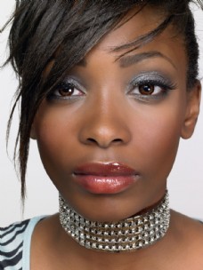 化妆美人黑人化妆模特美女图片