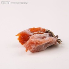 单粒富平降霜吊柿饼高清图图片
