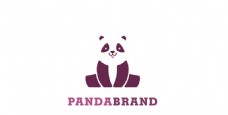 卡通标志卡通熊猫logo标志