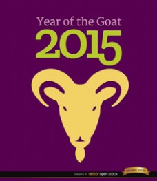 2015岁的山羊头背景