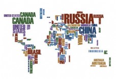 字母世界地图图片
