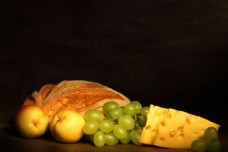 梨子与葡萄奶酪图片