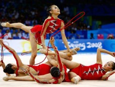 08北京奥运会女子艺术体操图片