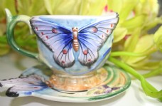 摆盘陶瓷工艺品咖啡杯盘图片