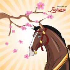 日本设计卡通日本樱花设计图片