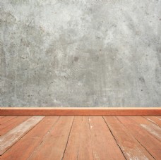 房地产背景空间木纹地板水泥墙面背景底纹
