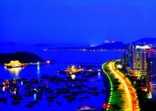 香港风景高精度珠海风景香洲港夜景珠海
