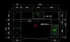 橱房嘉裕公馆厨房橱柜CAD图