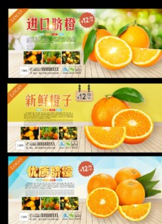 有机水果橙子海报