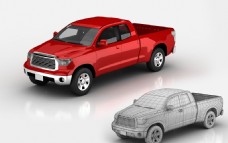 3D车模皮卡汽车3D模型