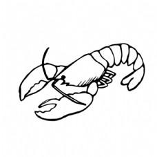 失量卡通AI失量海洋生物龙虾卡通插画