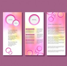 粉红色调宣传册设计