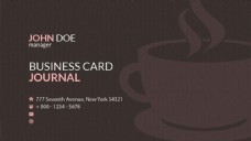 名片咖啡厅卡片